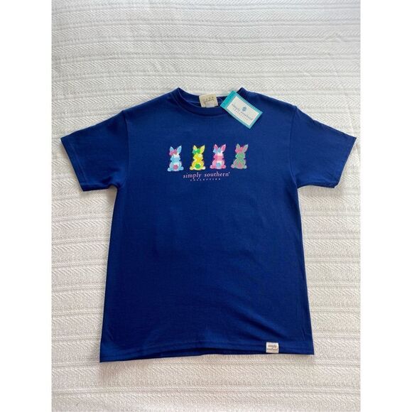 SIMPLY SOUTHERN Big Girls MEDIUM Easter Vibes - DOG - Short Sleeve Tee - Picture 4 of 11